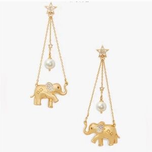 Kate Spade Winter Carnival Elephant Statement Earrings